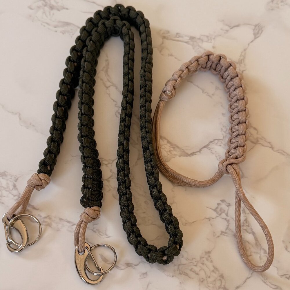 Unbranded Unisex Paracord Neck & Wrist Straps for Phone, Camera, Bags, Etc.